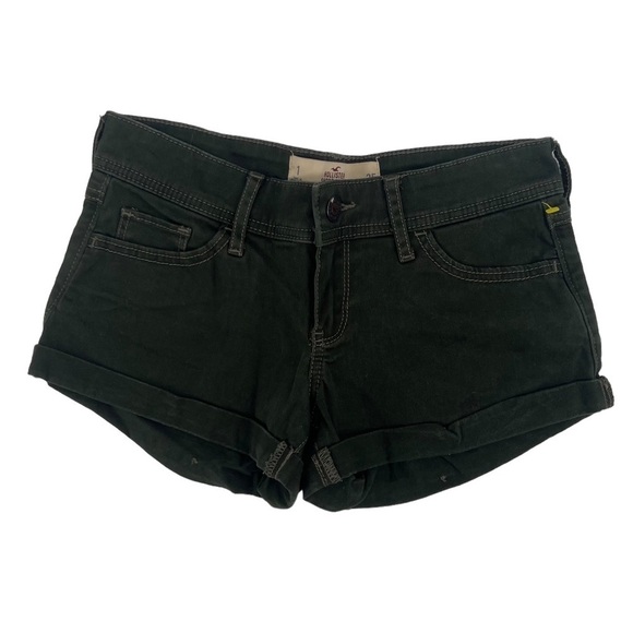 Hollister Green Low Rise Jean Short Shorts Size 25 Women’s - Picture 1 of 5